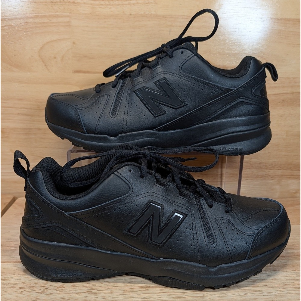 New Balance 608v5 Mens 8 4E Extra Wide Black Slip Resistant Work Shoes MX608AB5 - Picture 2 of 10